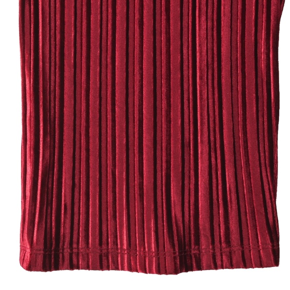 $89 (NWT) Women's Alfani Red Pleated Velvet Pull On Pants, Plus Sizes 1X/2X/3X - Picture 10 of 15